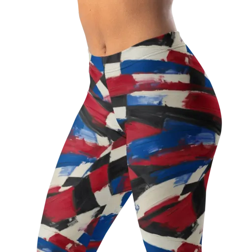Patriot Brushwork on a Leggings