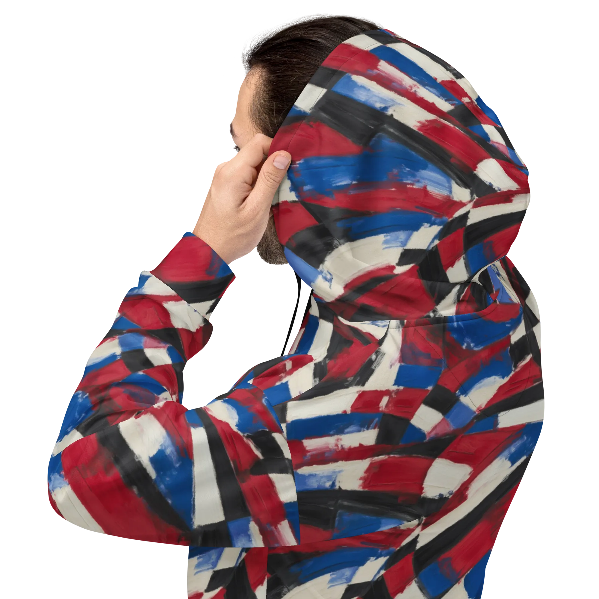 Patriot Brushwork on Hoodie — Back