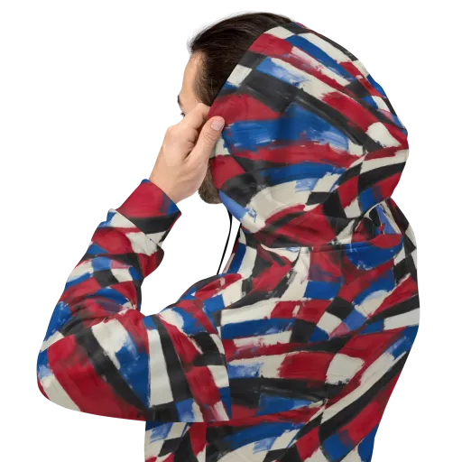 Patriot Brushwork on a Hoodie