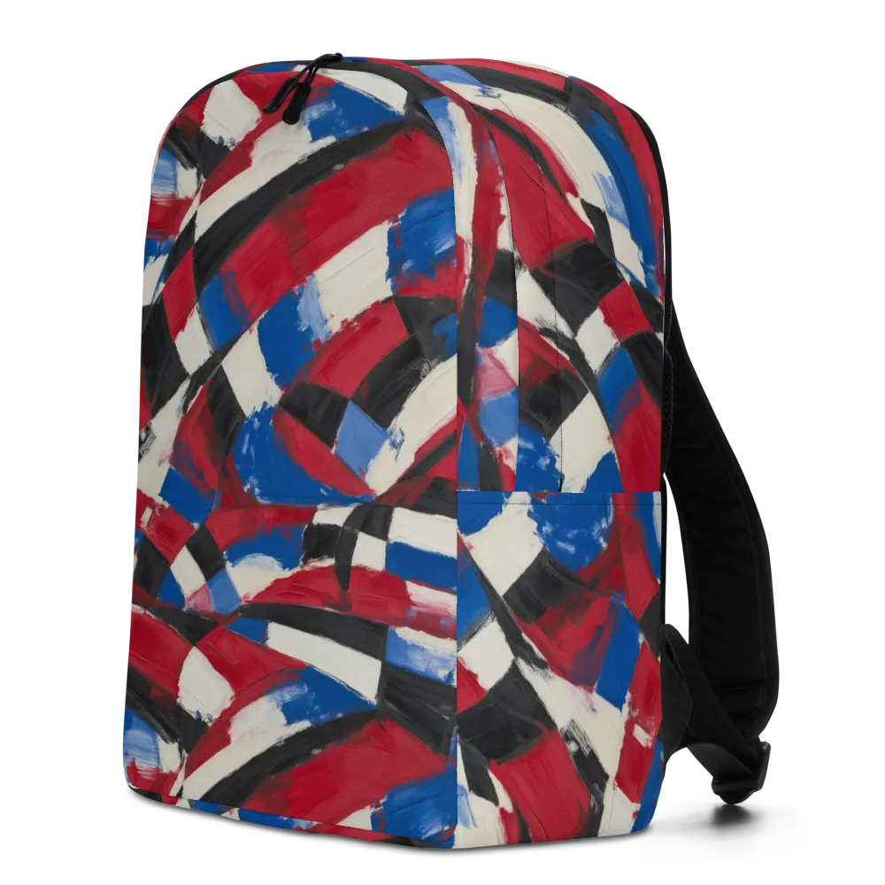 Patriot Brushwork on Minimalist Backpack — Left