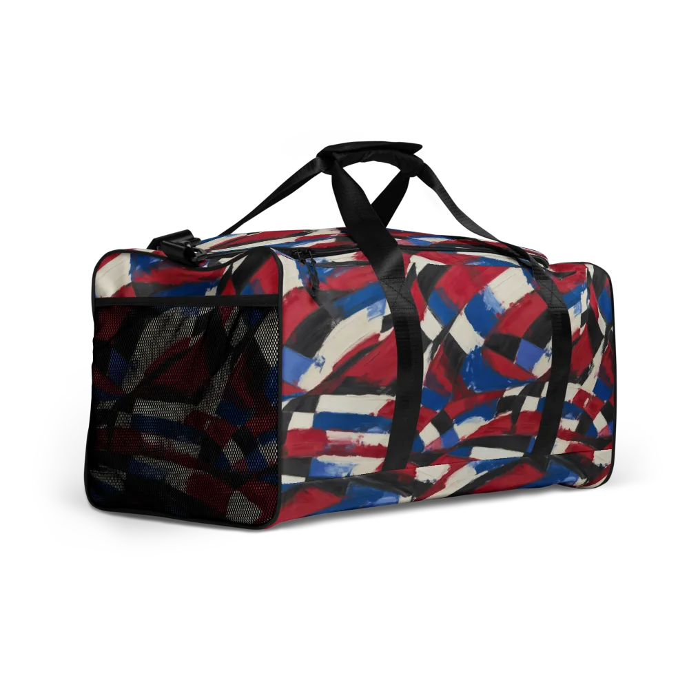 Patriot Brushwork on Duffle Bag — Right Front