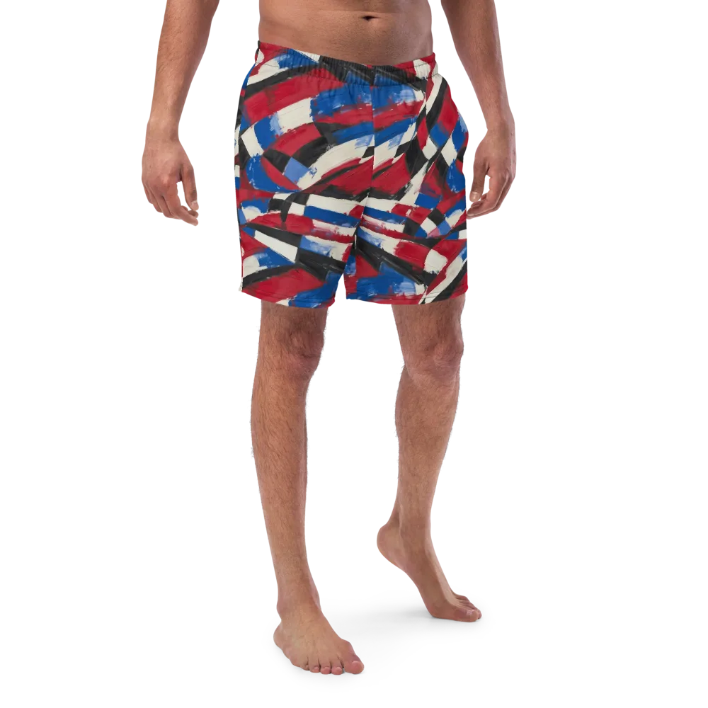 Patriot Brushwork on Swim Trunks — Front