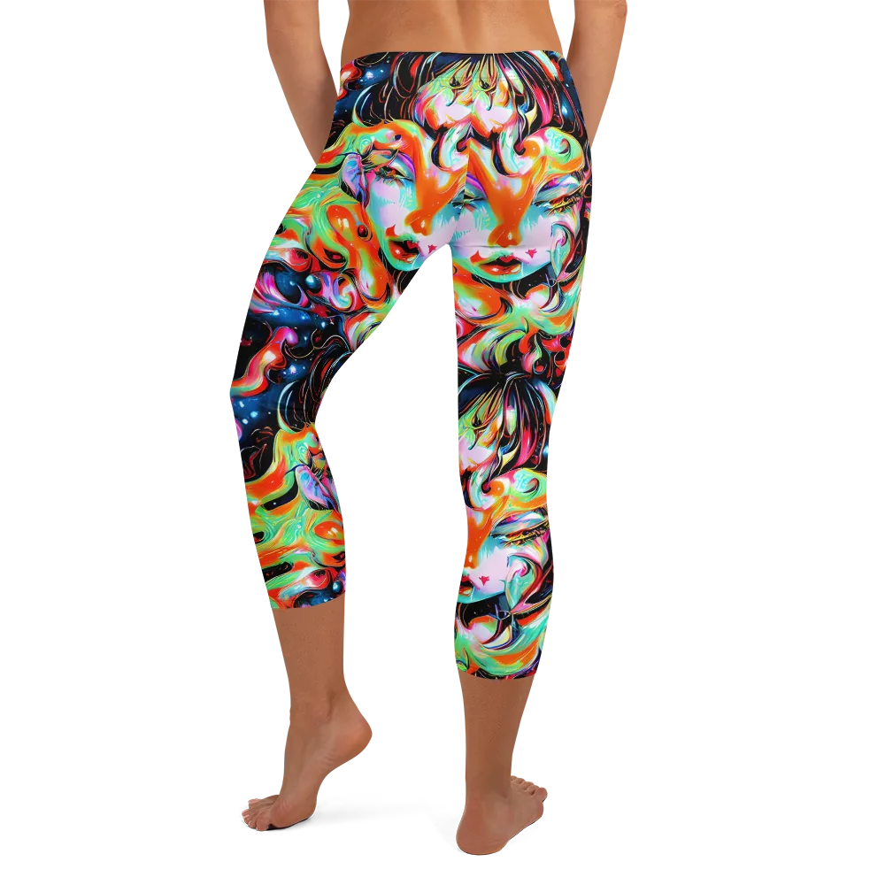 Viveros Vortex on Capri Leggings — Back