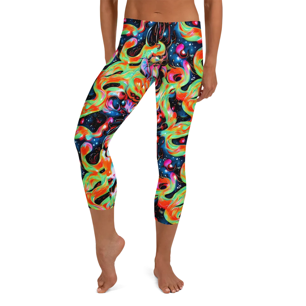 Viveros Vortex on Capri Leggings — Front