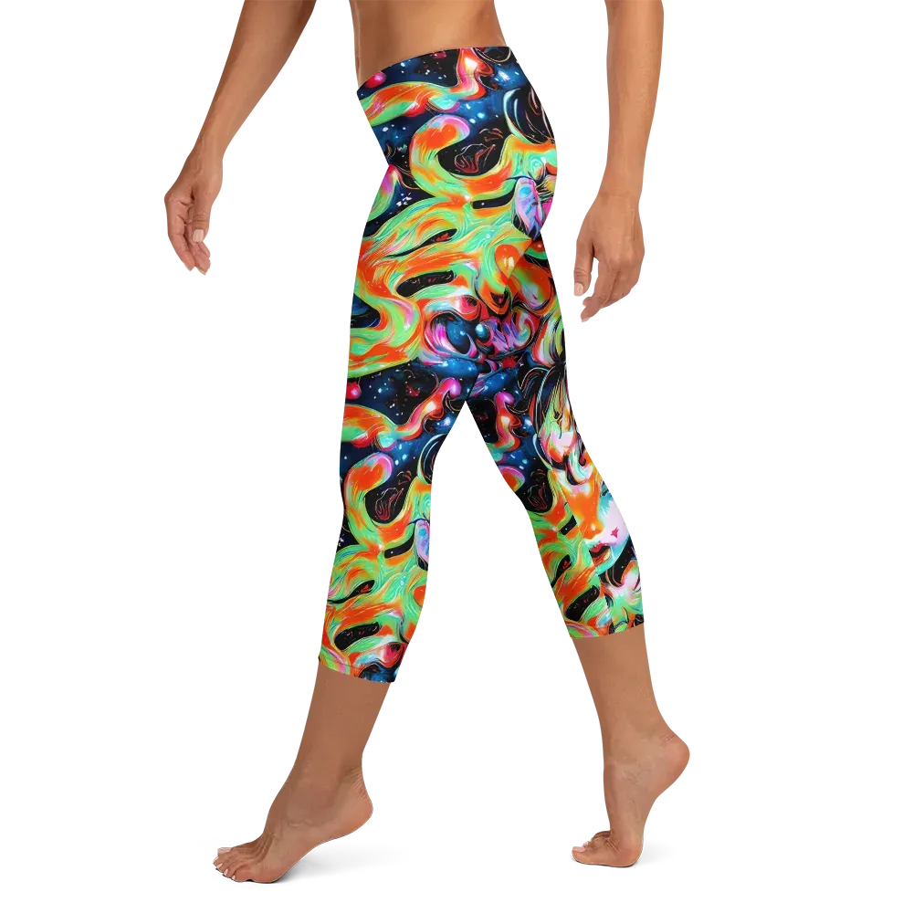 Viveros Vortex on Capri Leggings — Left