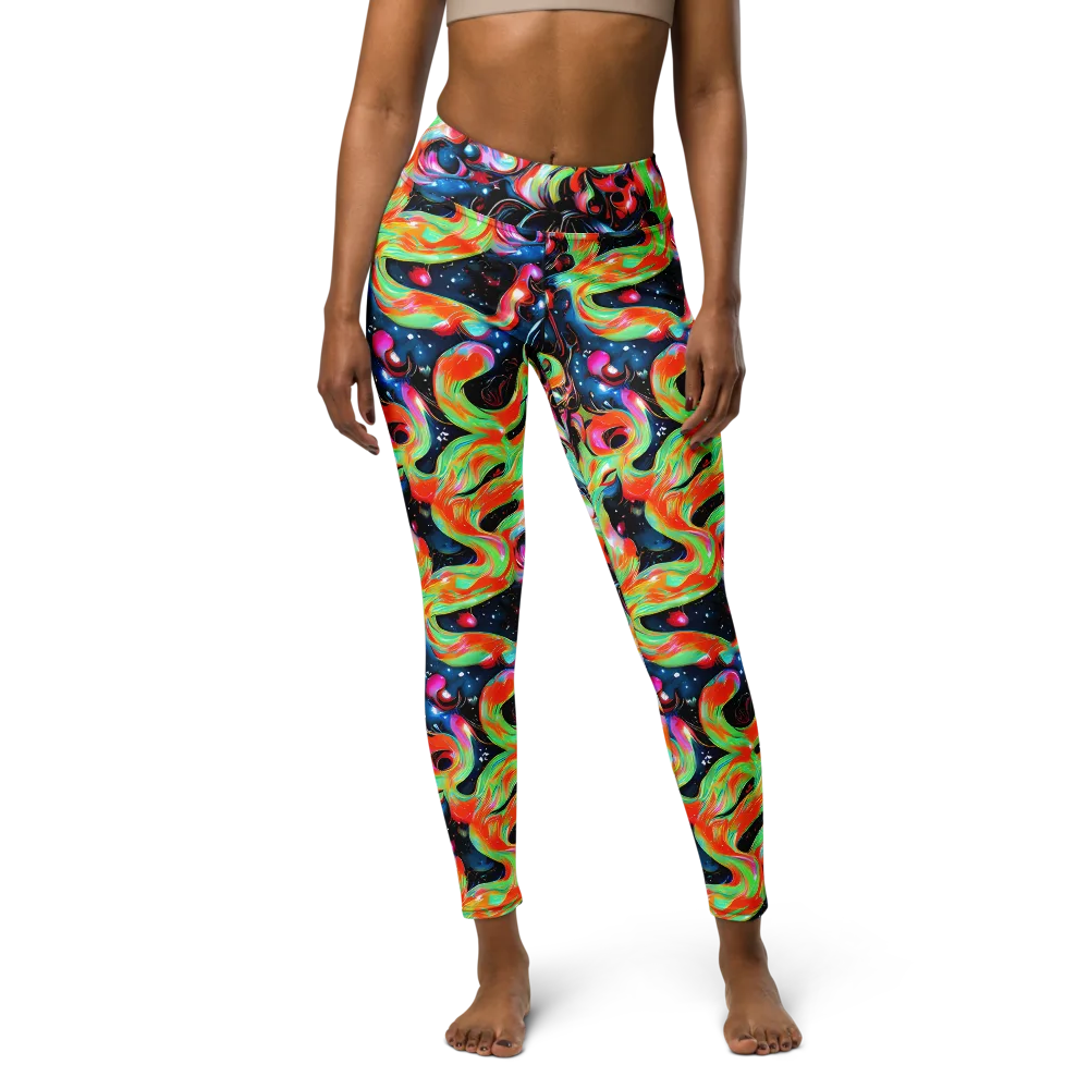 Viveros Vortex on Yoga Leggings — Front