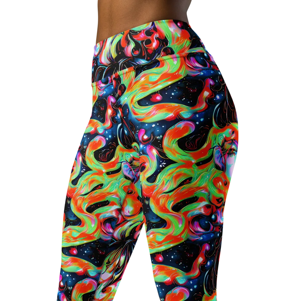 Viveros Vortex on Yoga Leggings — Left Front