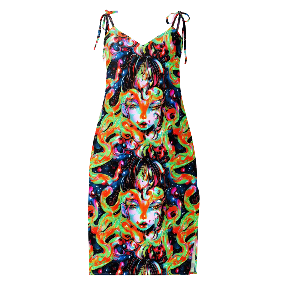 Viveros Vortex on Slip Dress — Front