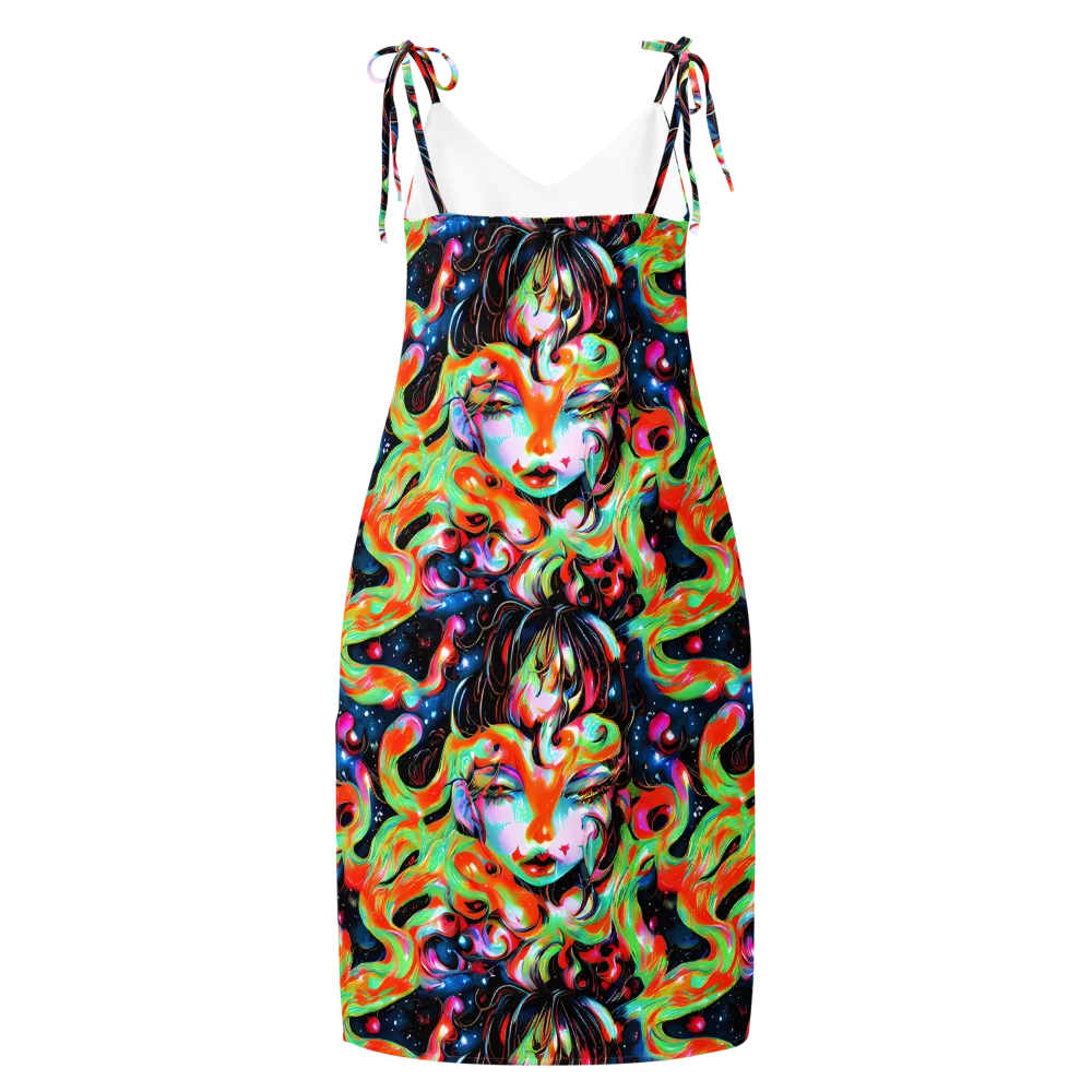 Viveros Vortex on Slip Dress — Back