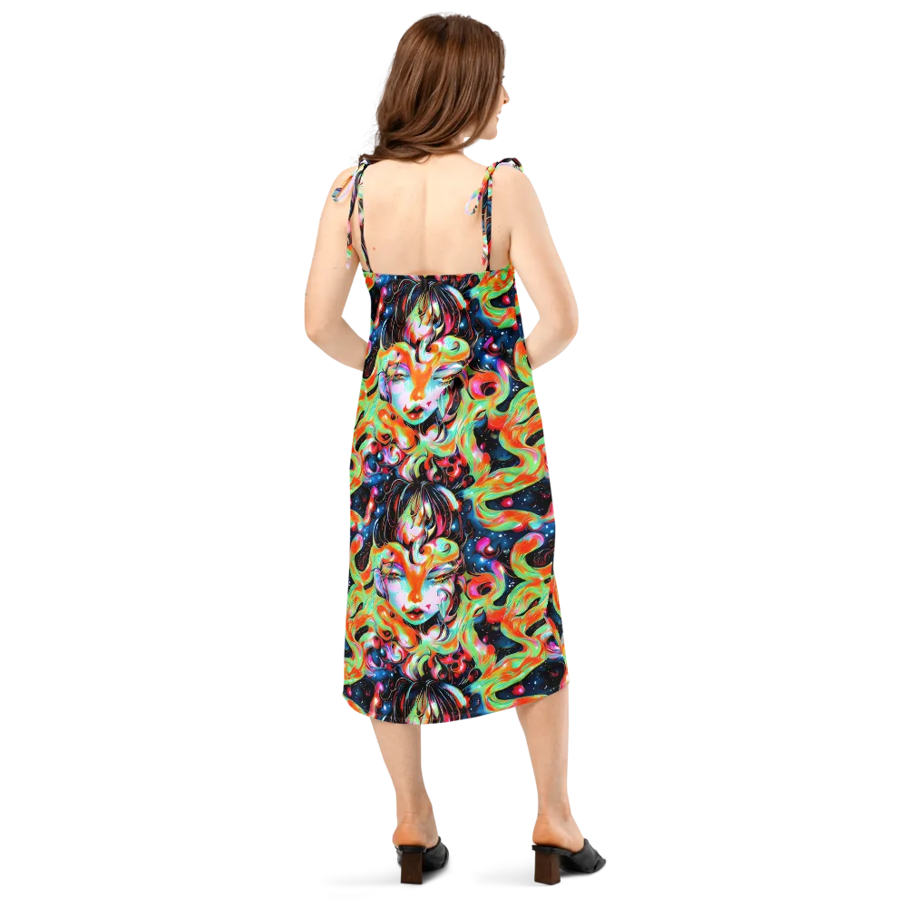 Viveros Vortex on Slip Dress — Back