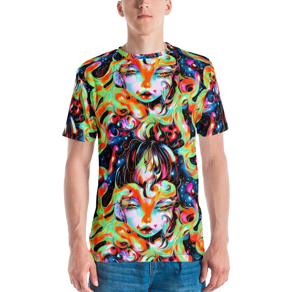 Viveros Vortex on Men's Crew Neck T-Shirt — Front