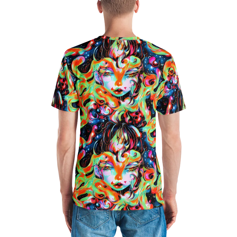 Viveros Vortex on Men's Crew Neck T-Shirt — Back