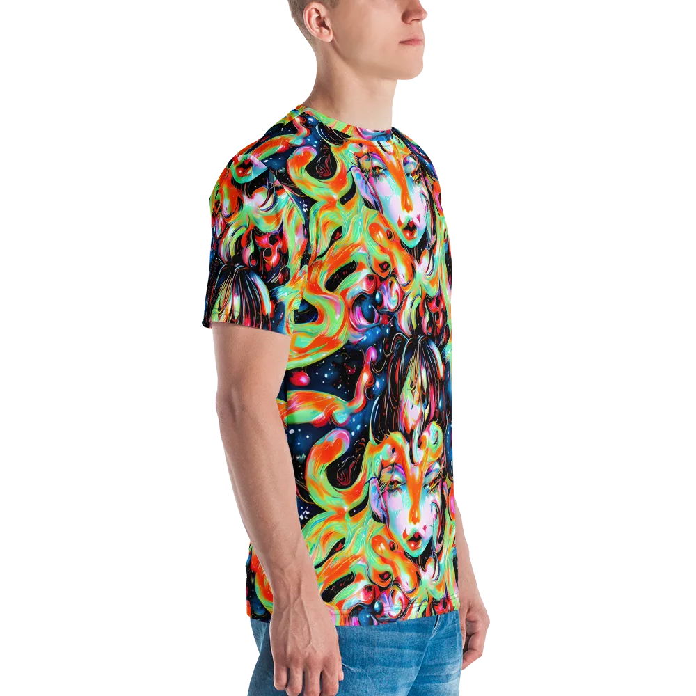 Viveros Vortex on Men's Crew Neck T-Shirt — Right