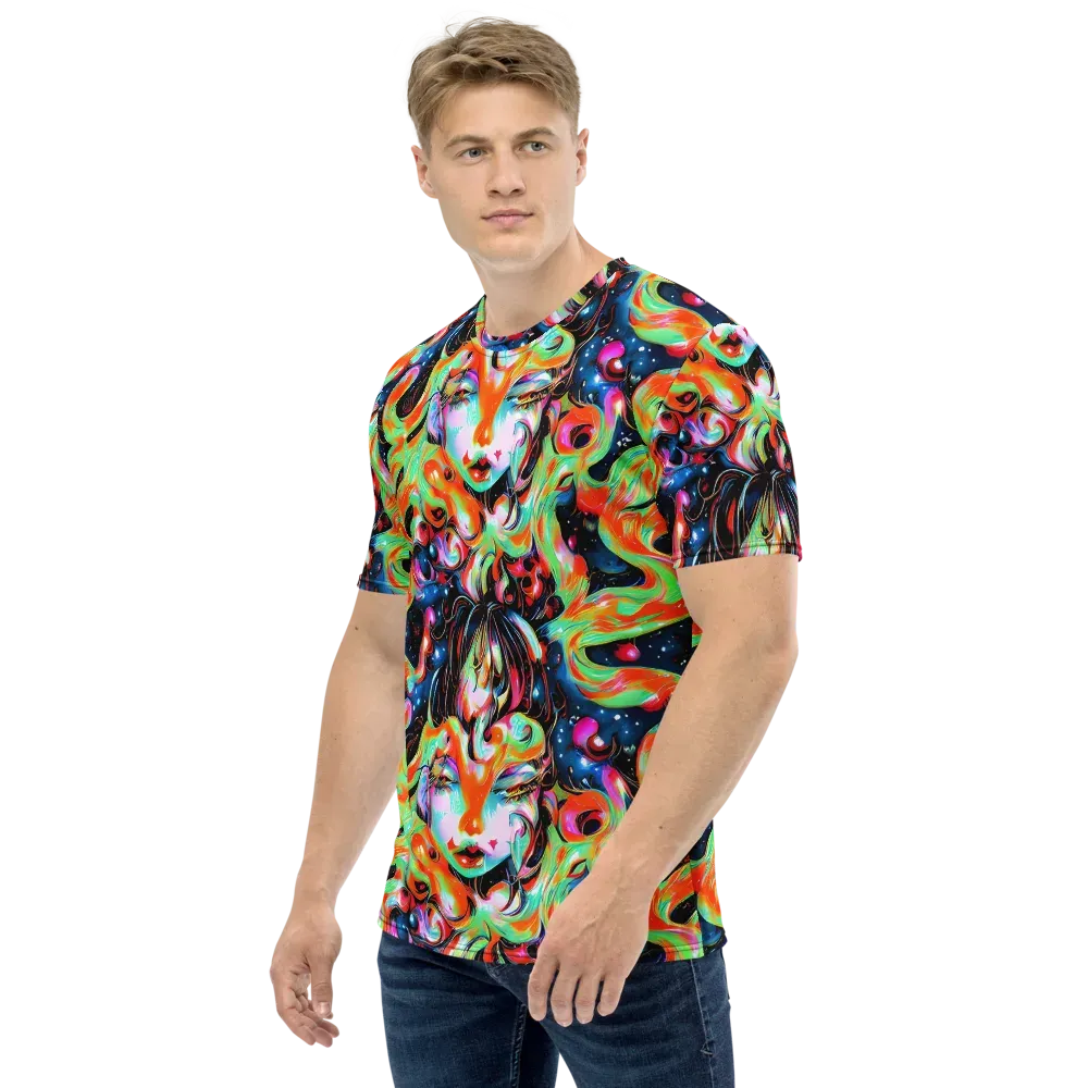 Viveros Vortex on Men's Crew Neck T-Shirt — Left