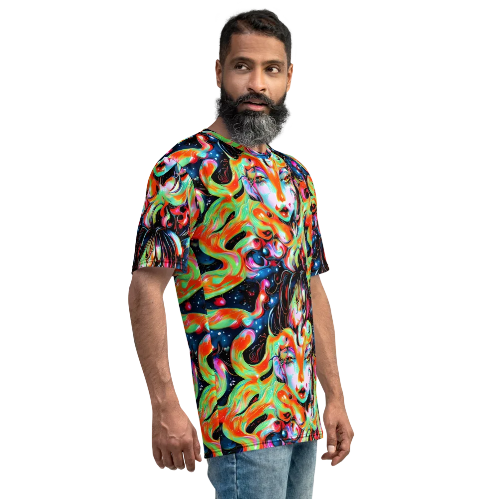 Viveros Vortex on Men's Crew Neck T-Shirt — Right