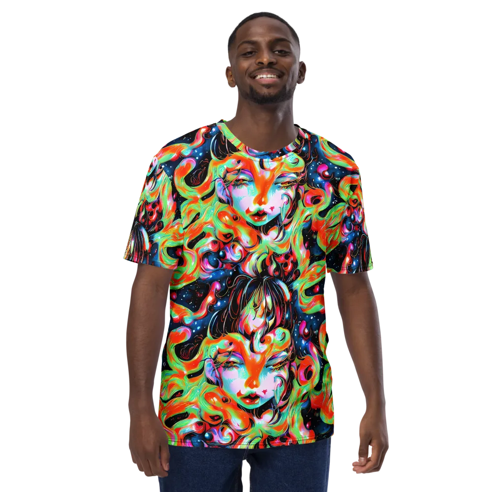 Viveros Vortex on Men's Crew Neck T-Shirt — Front