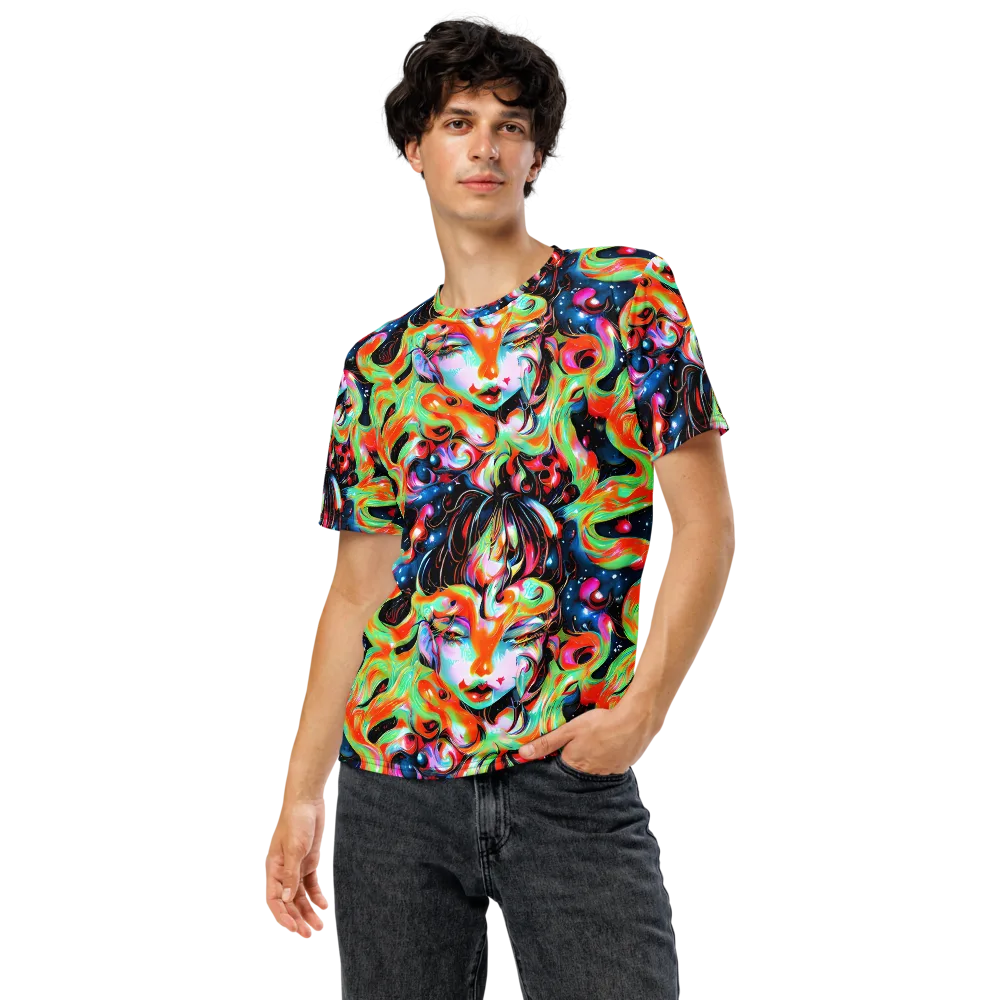 Viveros Vortex on Men's Crew Neck T-Shirt — Front