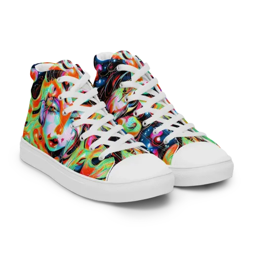 Viveros Vortex on a Men's High Top Canvas Shoes