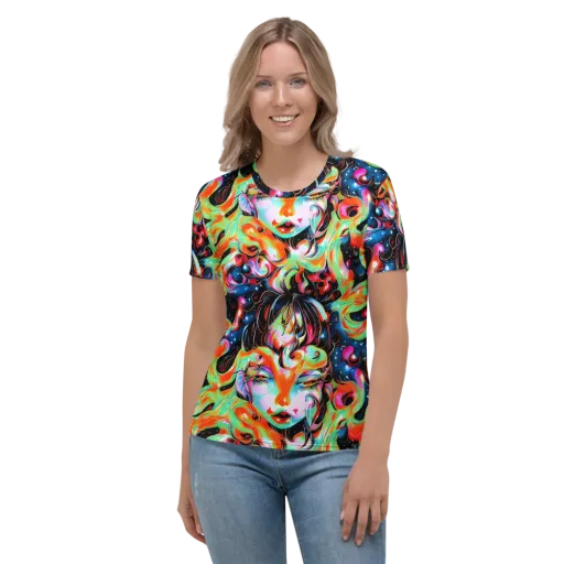 Viveros Vortex on a Women's Crew Neck T-Shirt
