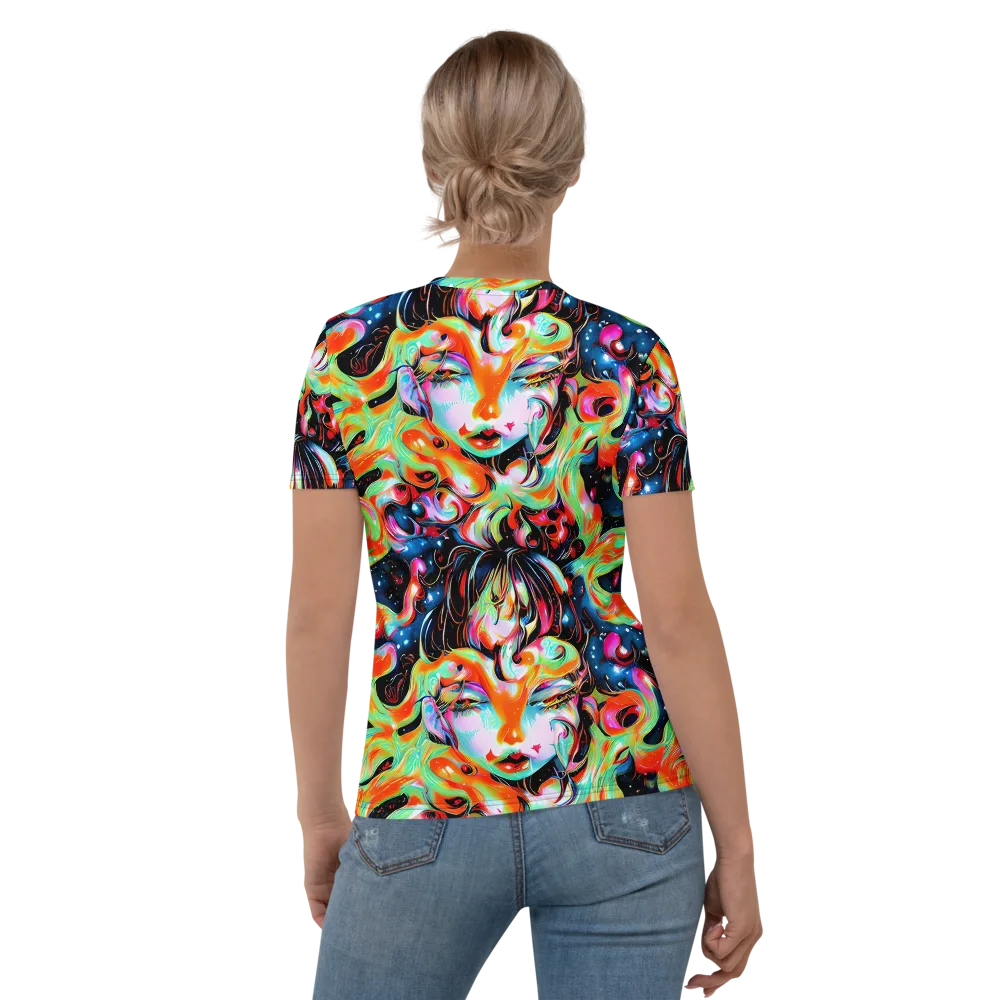 Viveros Vortex on Women's Crew Neck T-Shirt — Back