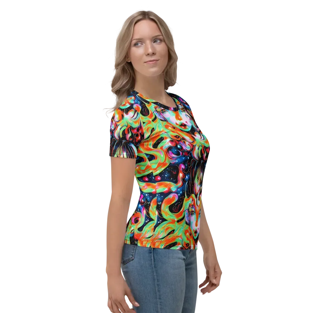 Viveros Vortex on Women's Crew Neck T-Shirt — Right