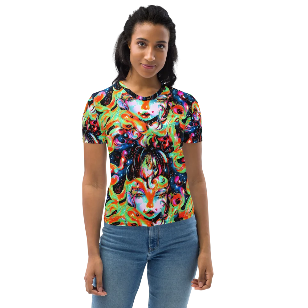 Viveros Vortex on Women's Crew Neck T-Shirt — Front