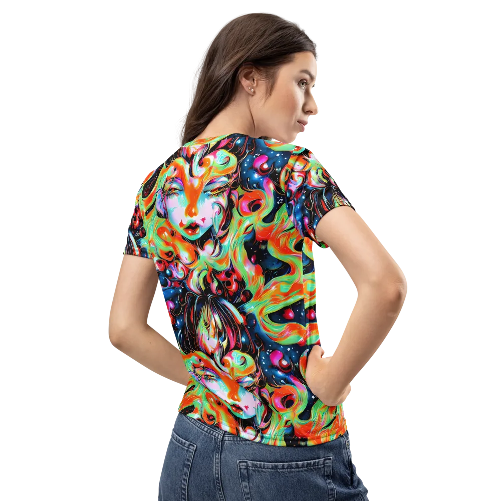 Viveros Vortex on Women's Crew Neck T-Shirt — Back