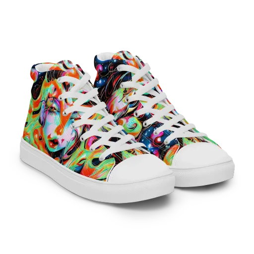 Viveros Vortex on a Women's High Top Canvas Shoes