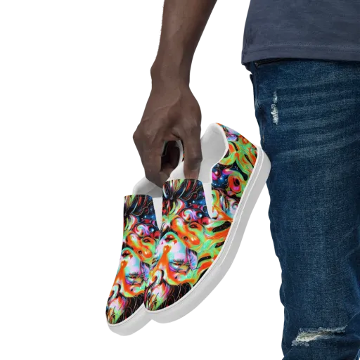 Viveros Vortex on a Men's Slip-On Canvas Shoes