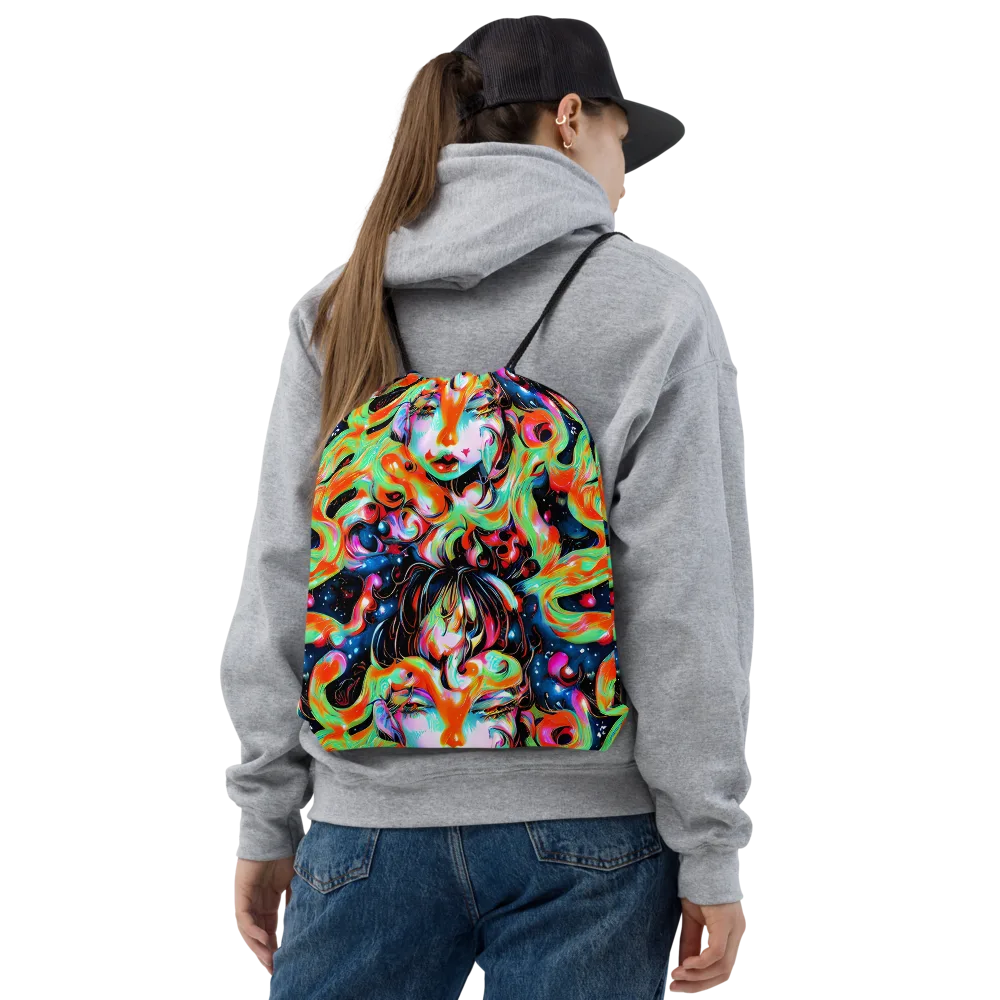 Viveros Vortex on Drawstring Bag — Front