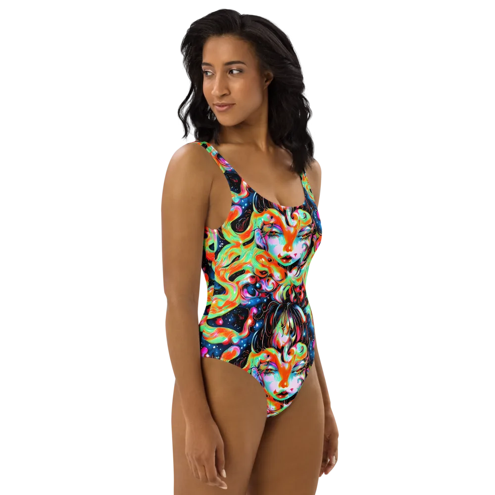 Viveros Vortex on One-Piece Swimsuit — Right