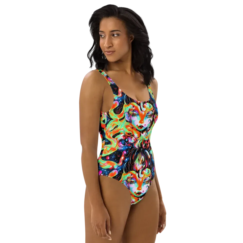 Viveros Vortex on One-Piece Swimsuit — Right
