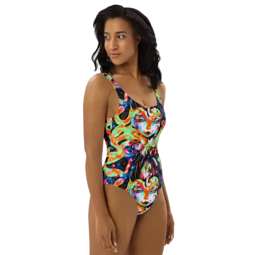 Viveros Vortex on a One-Piece Swimsuit