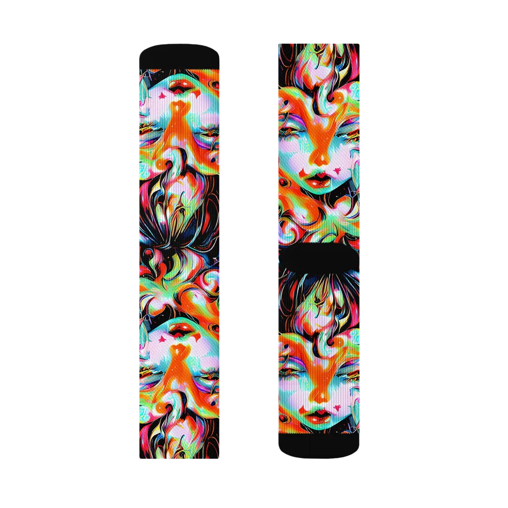 Viveros Vortex on Socks — Left Sock