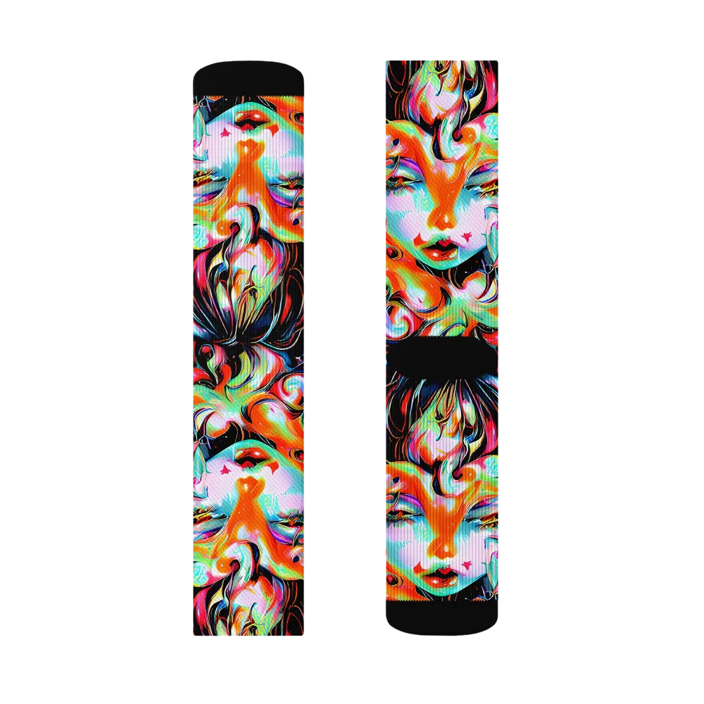 Viveros Vortex on Socks — Right Sock