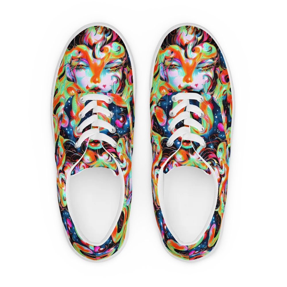 Viveros Vortex on Men's Lace-Up Canvas Shoes — Front