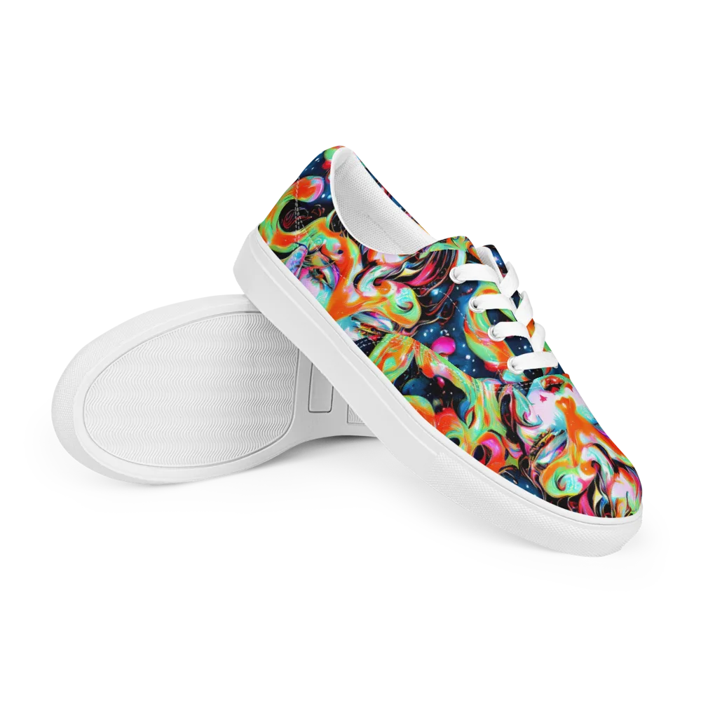 Viveros Vortex on Men's Lace-Up Canvas Shoes — Right Front