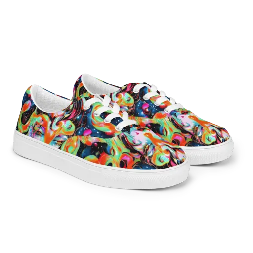 Viveros Vortex on a Men's Lace-Up Canvas Shoes