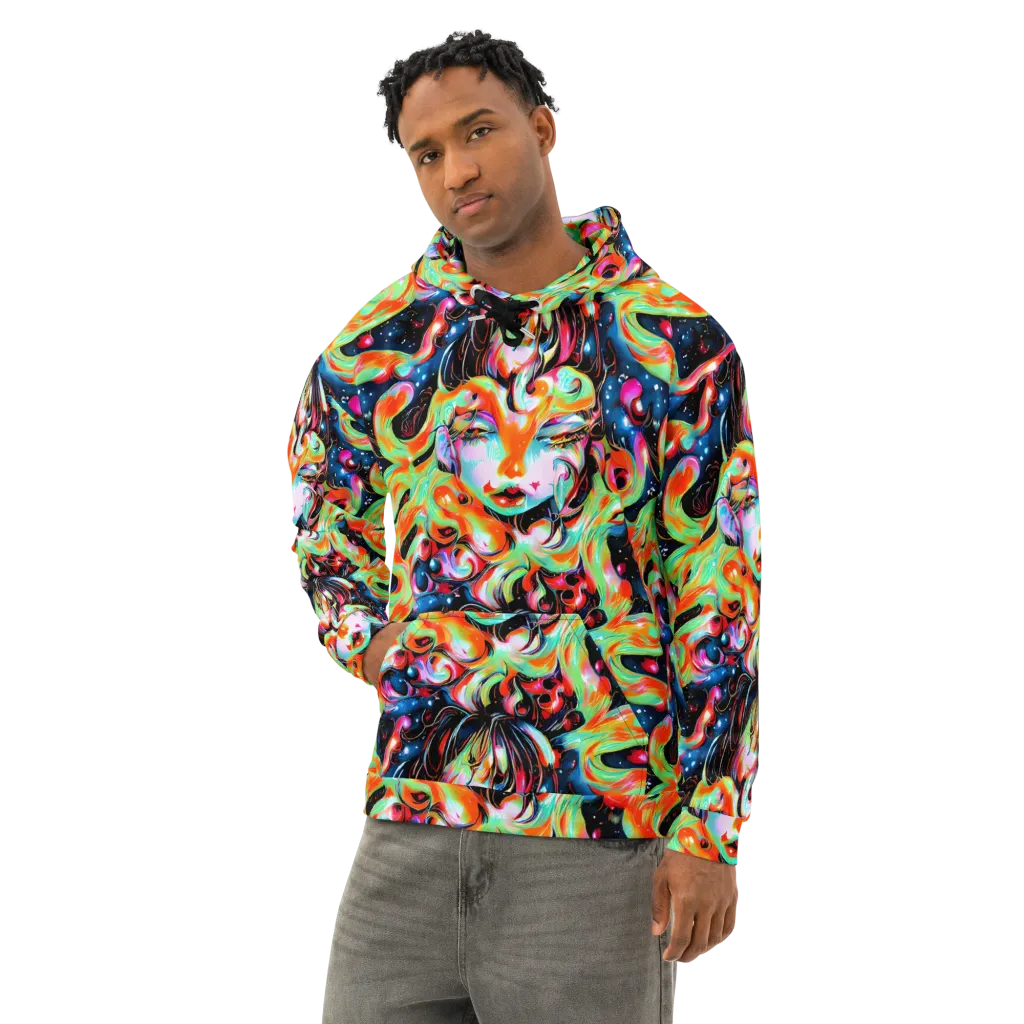 Viveros Vortex on Cotton Hoodie — Left Front