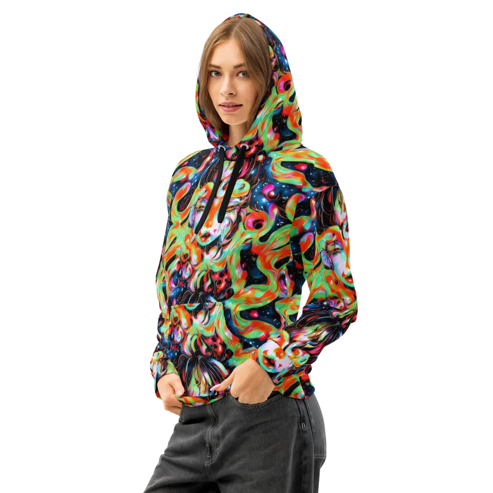 Viveros Vortex on Cotton Hoodie — Left Front