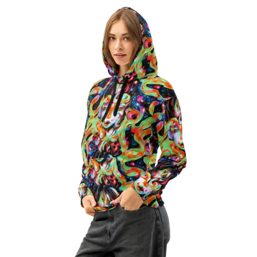 Viveros Vortex on a Cotton Hoodie
