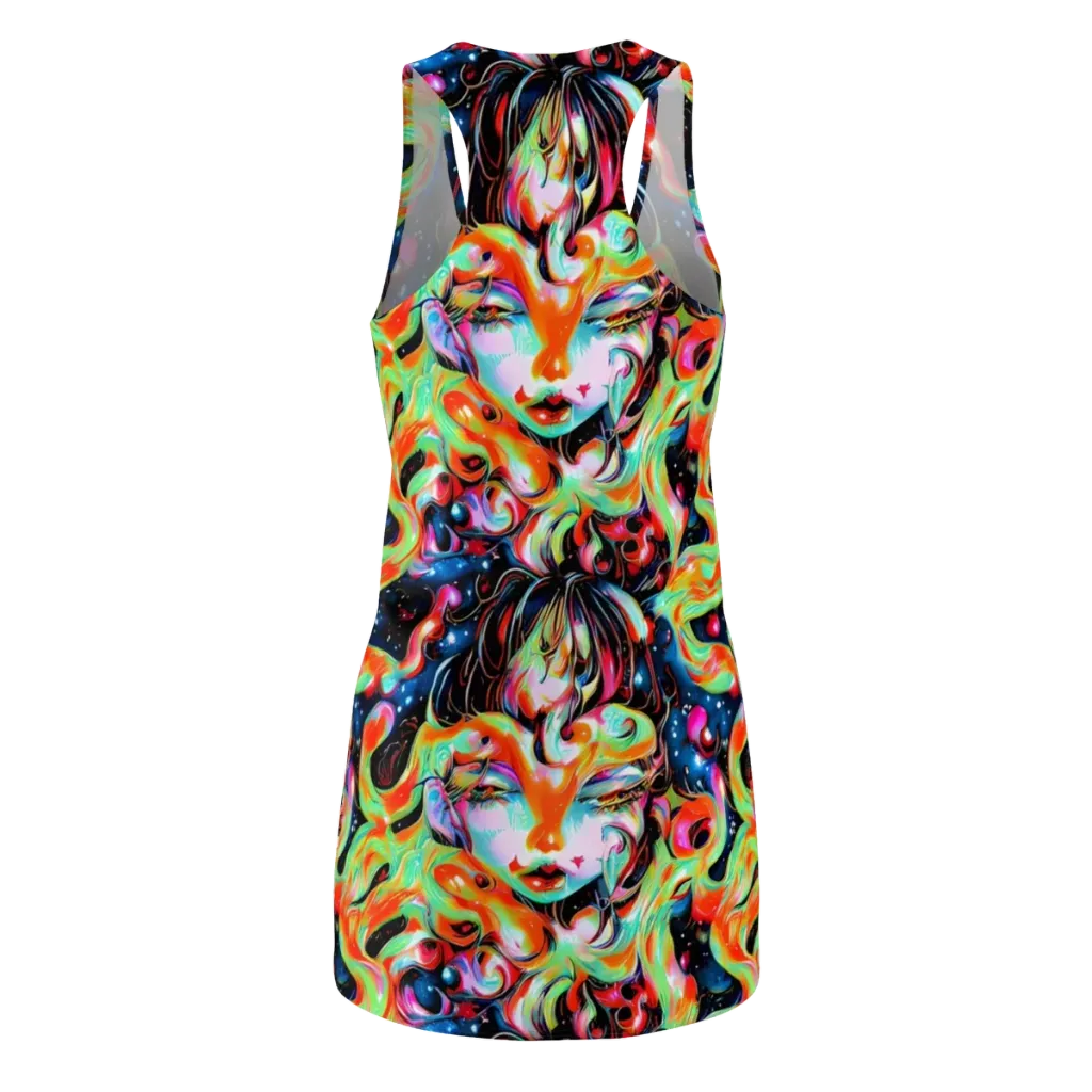 Viveros Vortex on Racerback Dress — Back