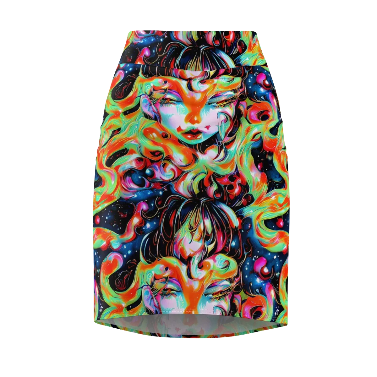 Viveros Vortex on Pencil Skirt — Front
