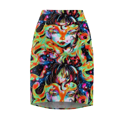 Viveros Vortex on a Pencil Skirt