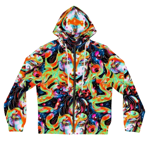 Viveros Vortex on a Women's Full-Zip Hoodie