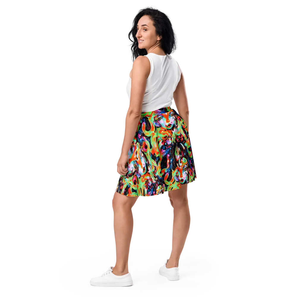 Viveros Vortex on Skater Skirt — Back