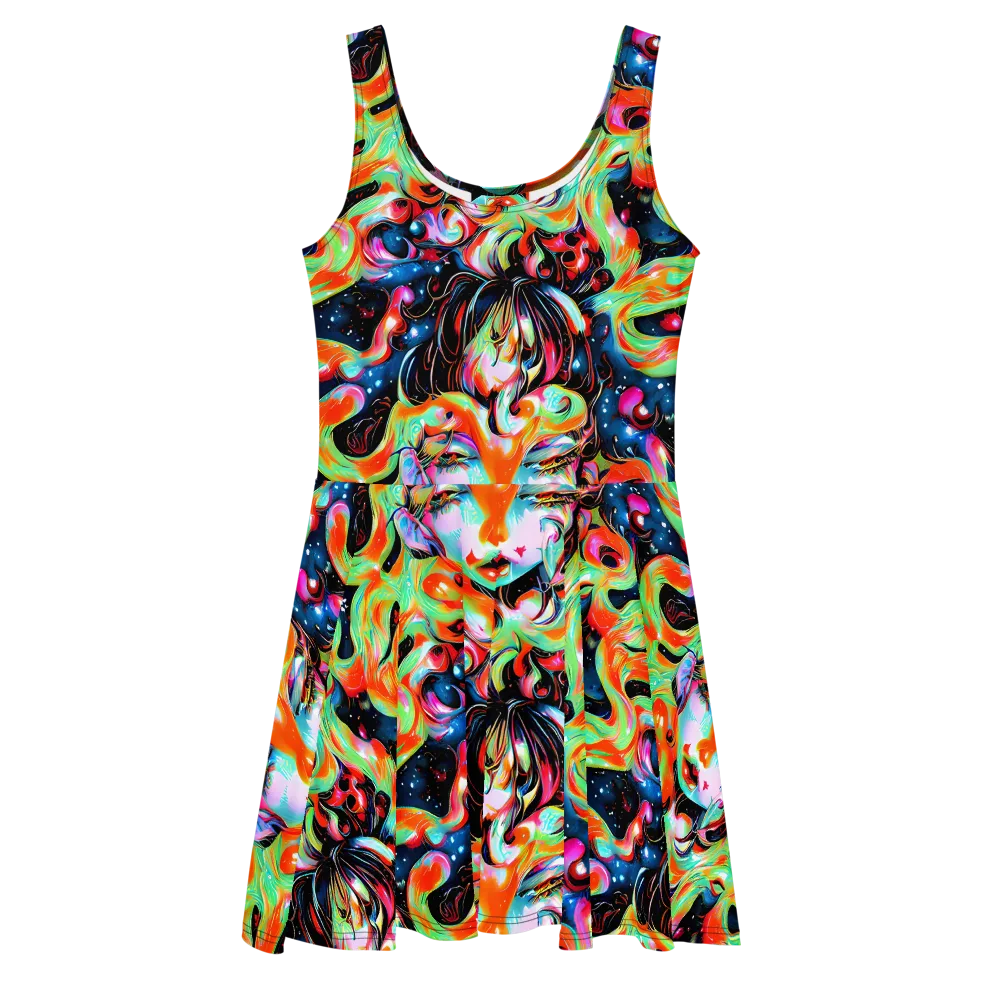 Viveros Vortex on Skater Dress — Front