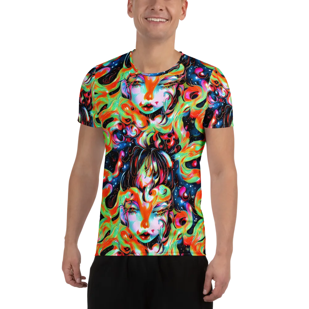Viveros Vortex on Men's Athletic T-Shirt — Front