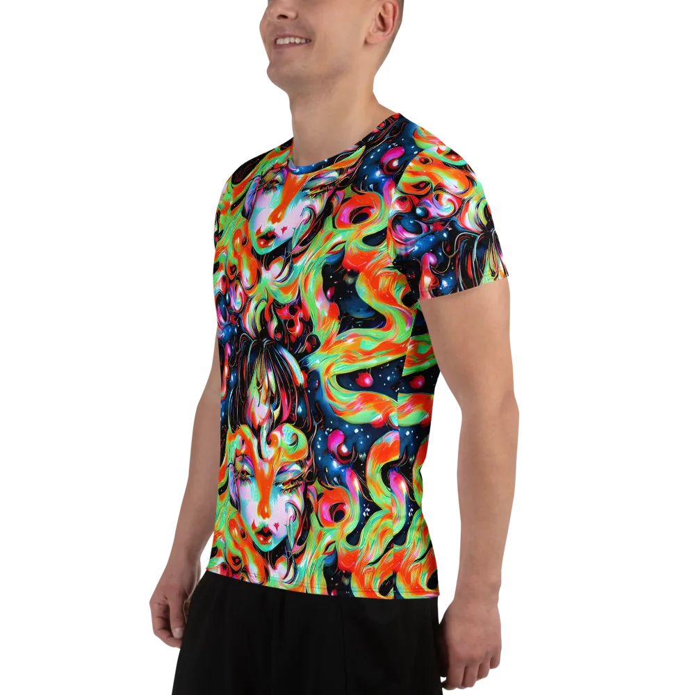 Viveros Vortex on Men's Athletic T-Shirt — Left