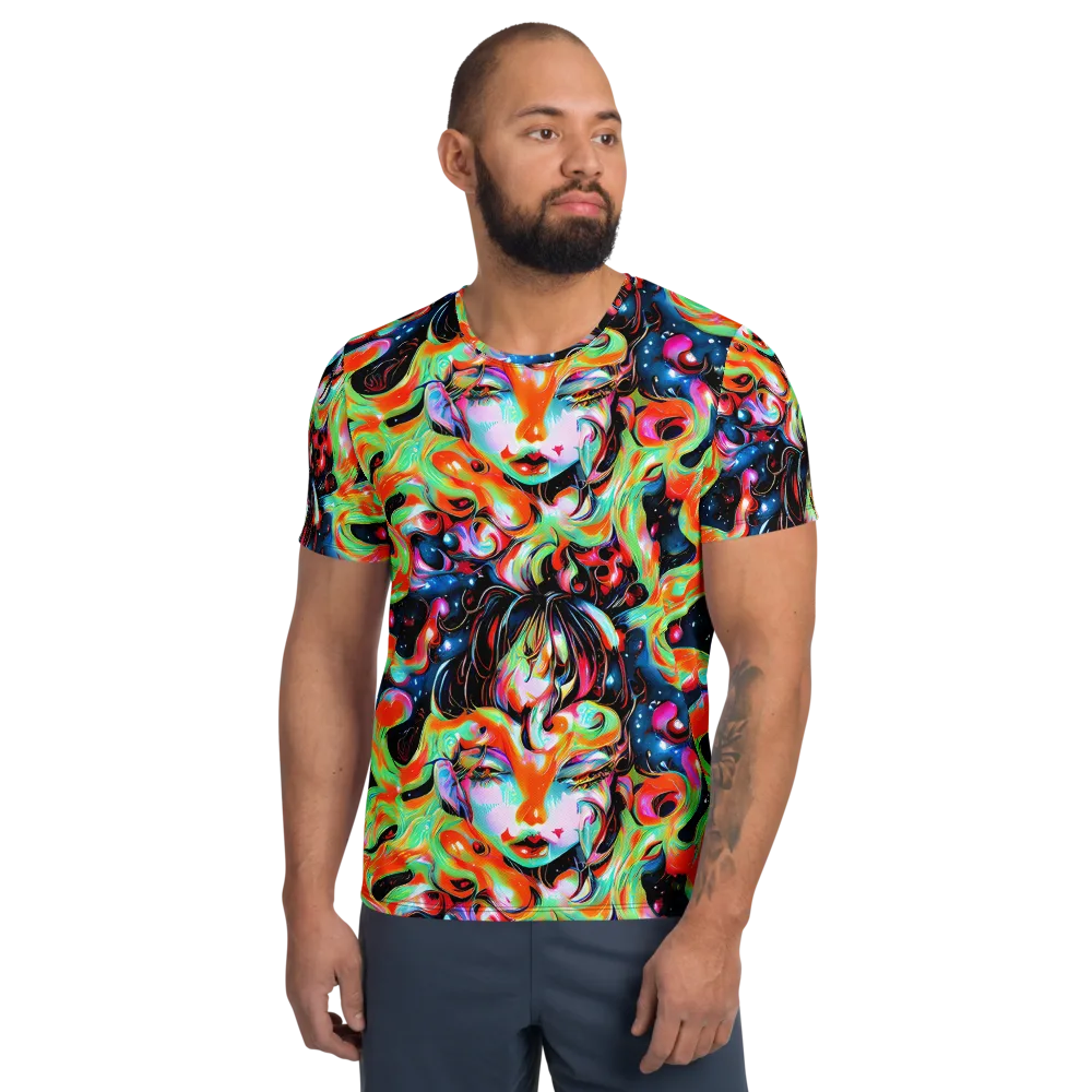 Viveros Vortex on Men's Athletic T-Shirt — Front